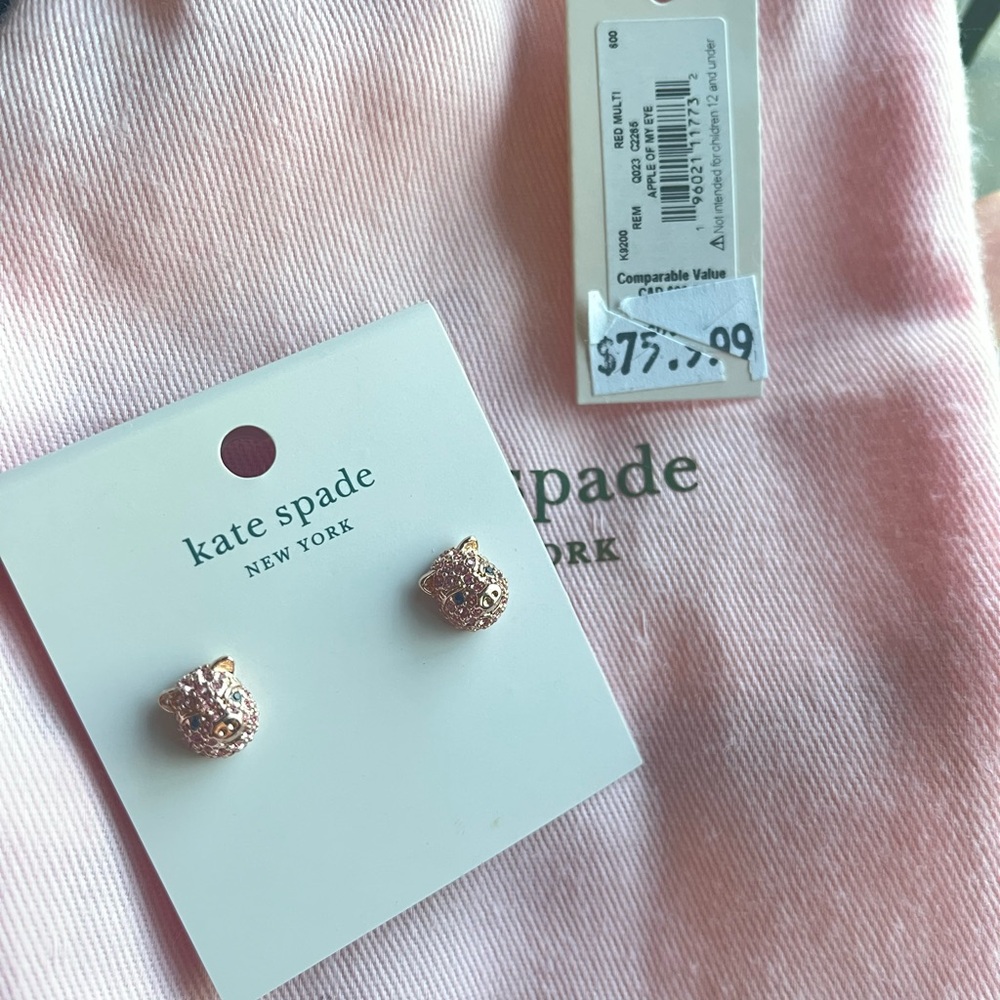 Kate Spade Gold Owl Stud Earrings